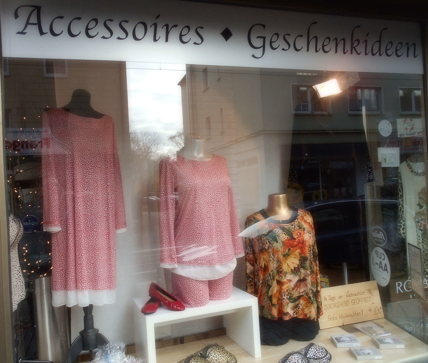 Schaufenster von Wäschemoden Kahl